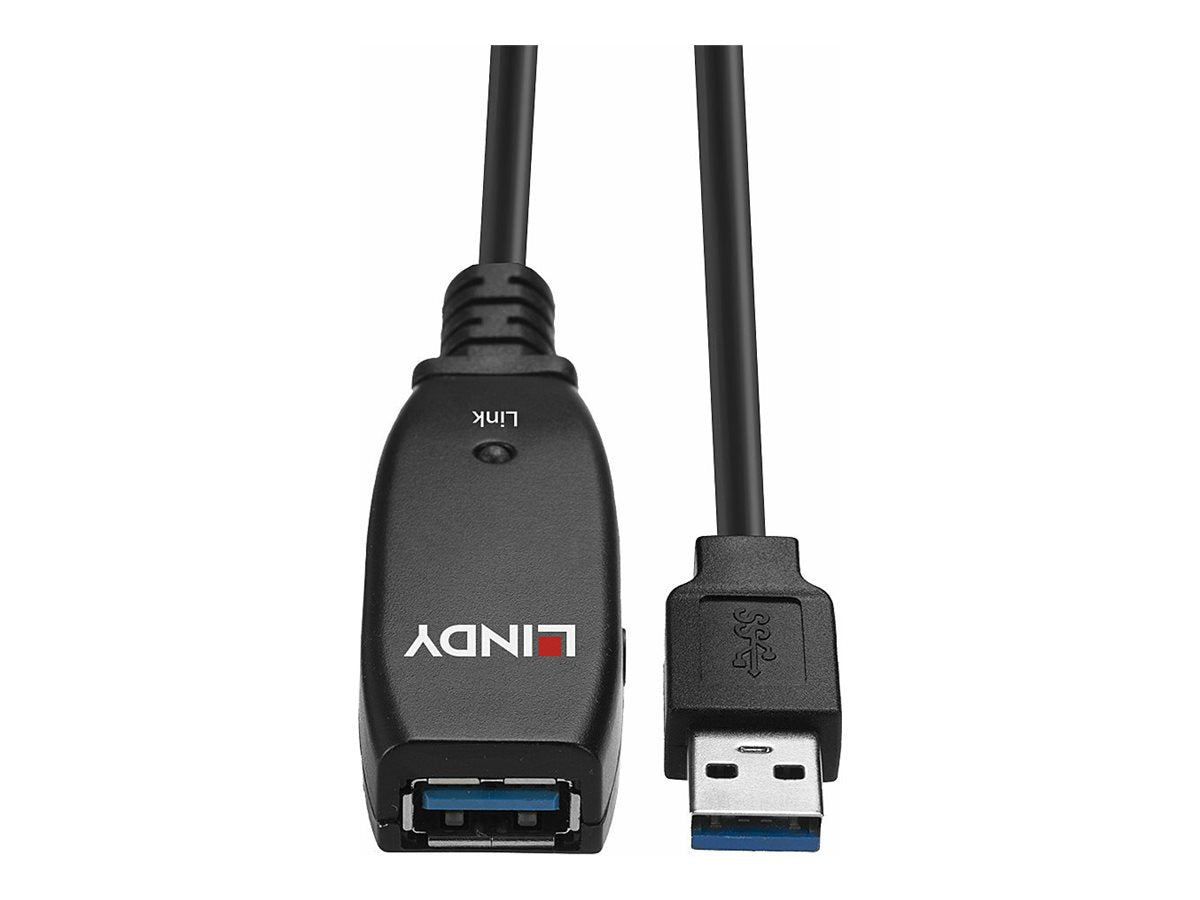 LINDY 15m USB 3.0 Active Extension Slim 15m USB 3.0 Extension of a USB Type A port of your computer