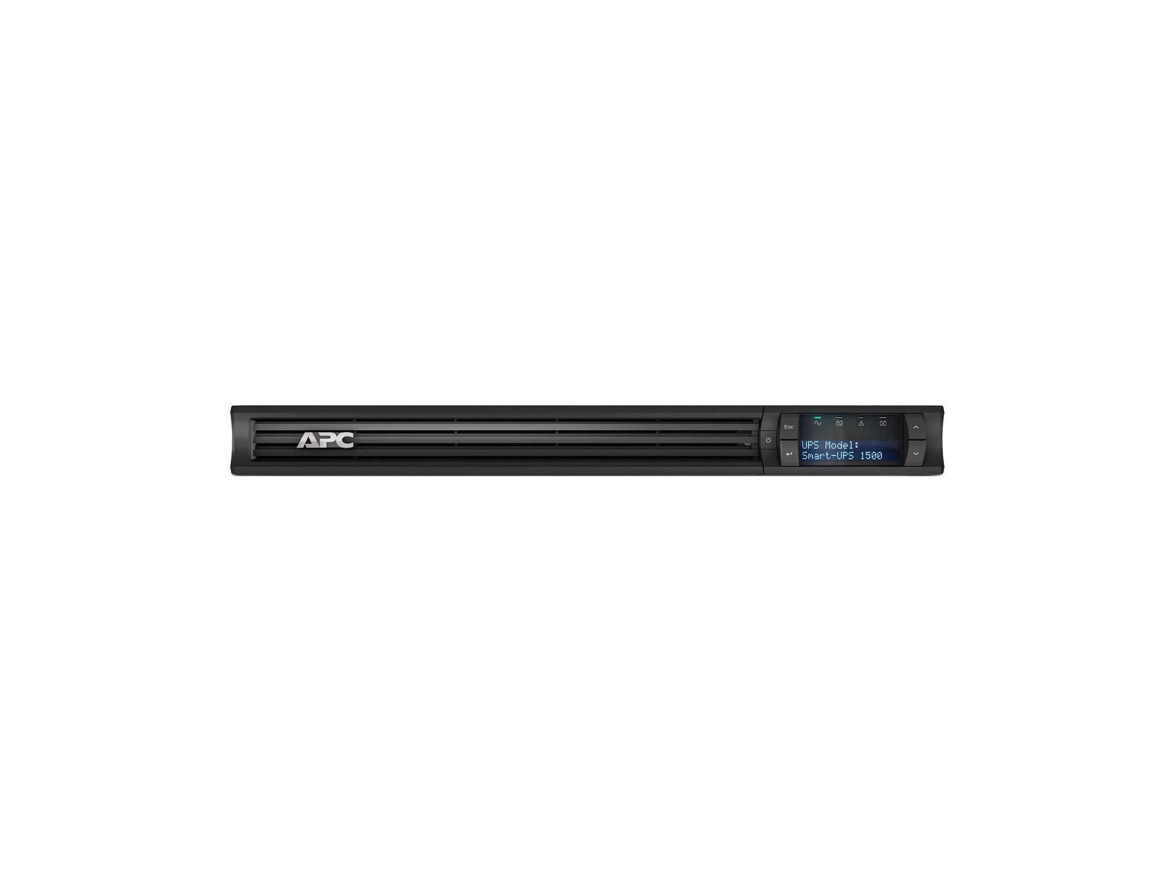 APC Smart-UPS 1500 LCD UPS rack-mountable AC 230V 1000Watt 1500VA RS-232 USB output connectors 6 1U Black