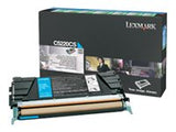 LEXMARK C522N, C524 cartouche de toner cyan capacité standard 3.000 pages pack de 1 retour programme