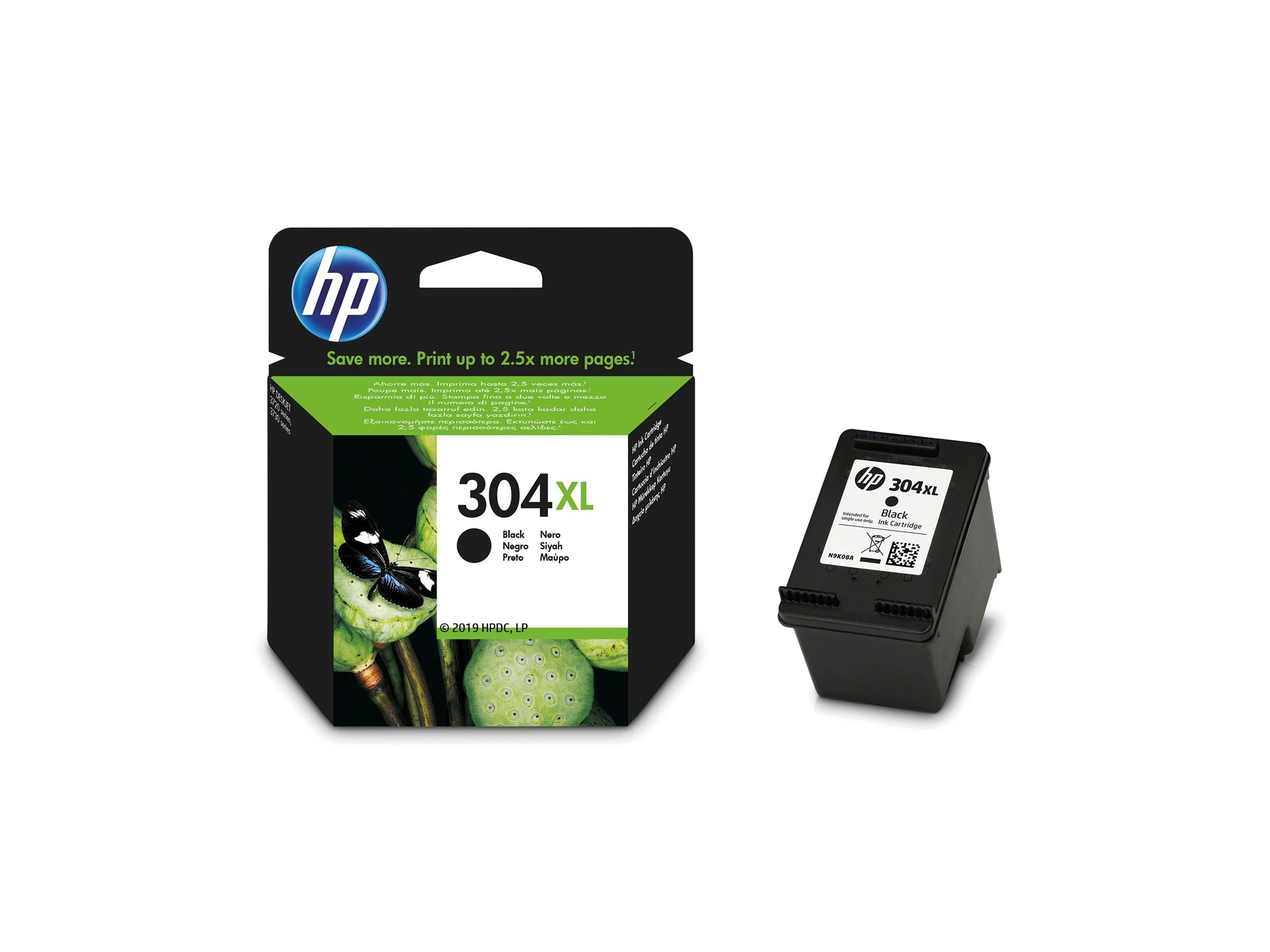 HP 304XL original Ink cartridge N9K08AE 301 Black Blister