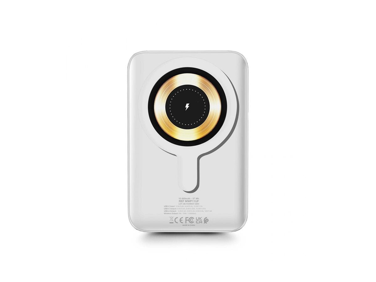 URBAN FACTORY MAGNEE POWER Wireless Magnetic Universal Powerbank 10.000mAh - White Chalk