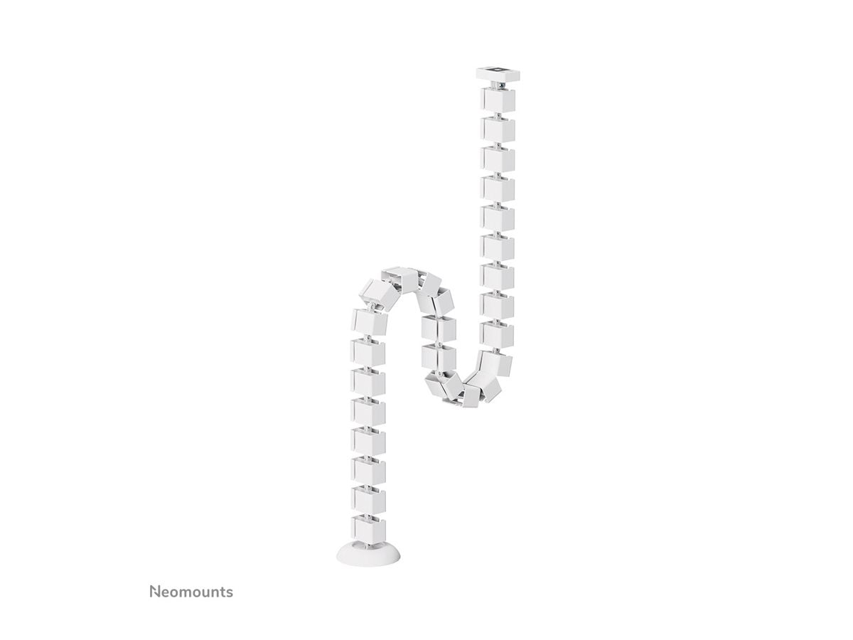 NEOMOUNTS Cable Spine Organizer for sit/stand desk frames magnet mounted white