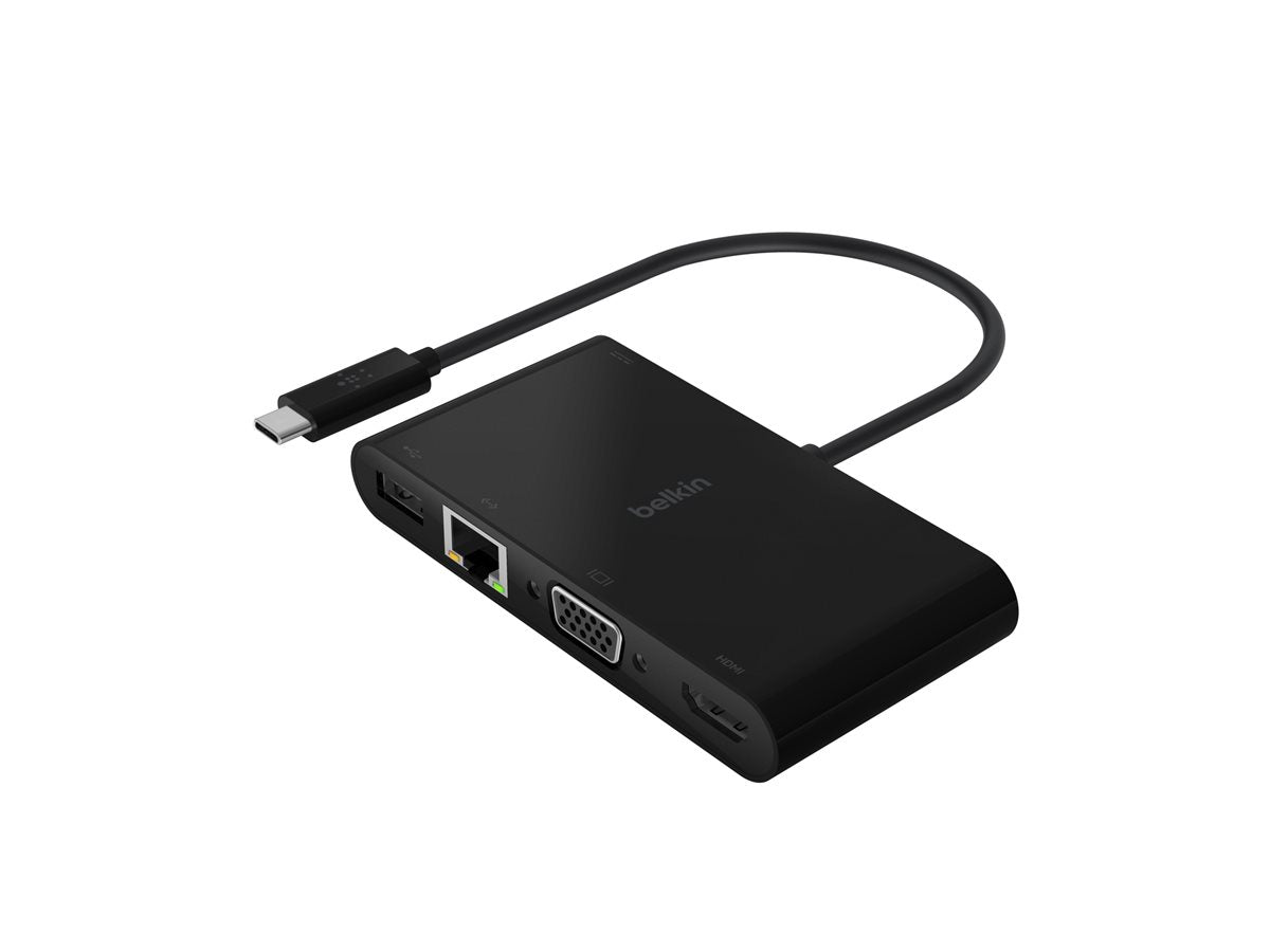 BELKIN Adaptateur Hub USB-C HDMI VGA RJ45 100w PD