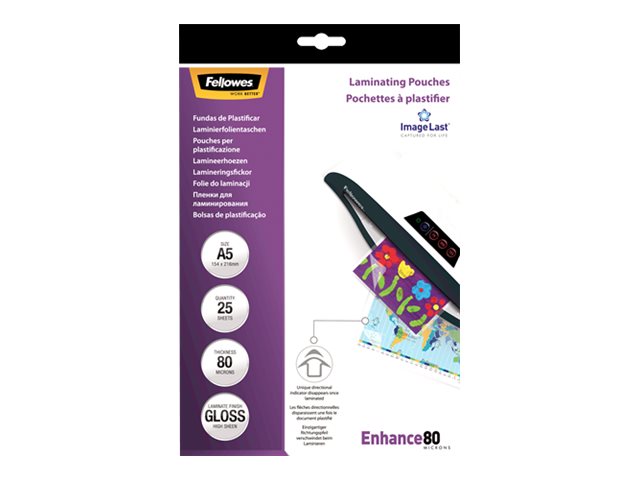 FELLOWES IL POCH BRILLANTES A5 80 MIC X 25
