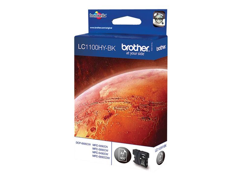 BROTHER LC-1100 cartouche d encre noir haute capacité 19ml 900 pages pack de 1