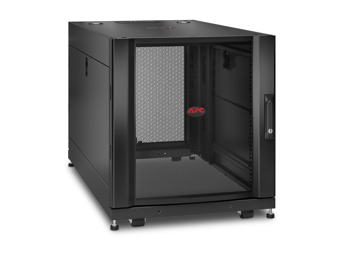 APC NetShelter SX 12U Server Rack Enclosure 600mm x 1070mm w/ Sides Black Shock Packaging