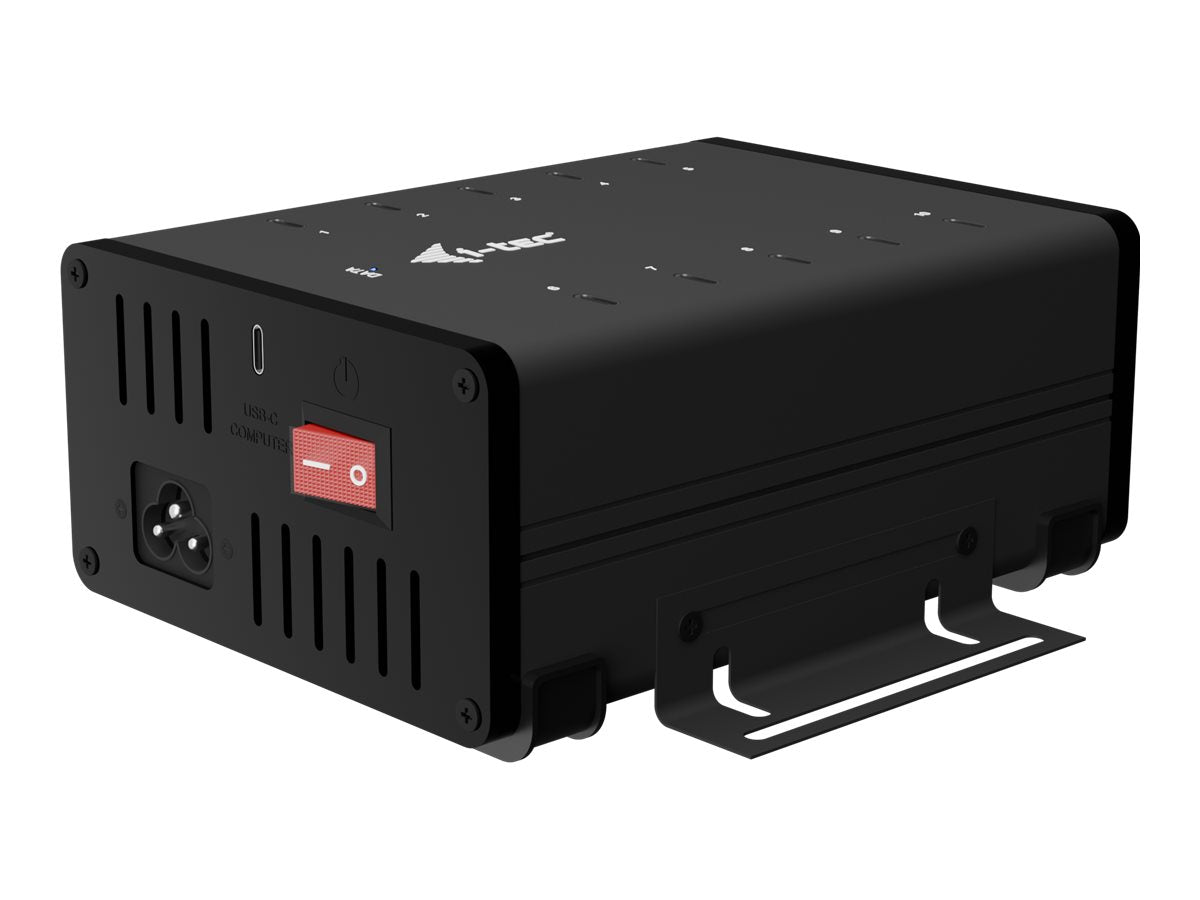 I-TEC USB-C/USB-A Metal Charging+Data HUB 15W per port 10x USB-C integrated power adapter 180W