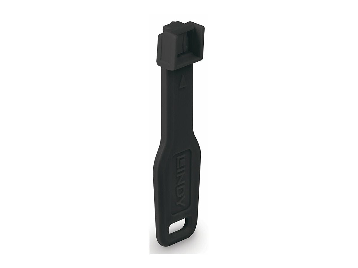 LINDY RJ45 Port Locks Black 10x + 1 Key