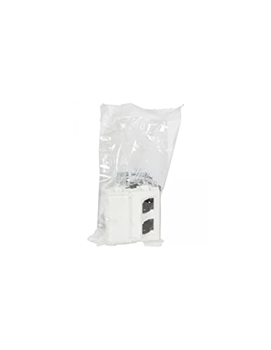 LEGRAND Plastron Mosaic 45x45 incliné 45° 2 ports RJ45 CAT 6 STP