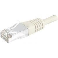 Cordon RJ45 catégorie 6A S/FTP gris - 10 m