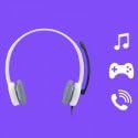 LOGITECH Stereo Headset H150 Headset on-ear wired coconut