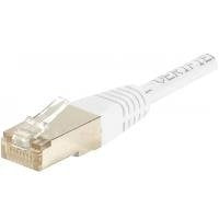 Cordon RJ45 catégorie 6 S/FTP blanc - 1 m