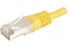 DEXLAN Cordon RJ45 catégorie 6A F/UTP jaune - 0,5 m