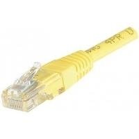 Cordon RJ45 catégorie 6 U/UTP jaune CCA - 3 m