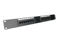 Panneau de brassage 19" 1U 24 ports CAT6 UTP