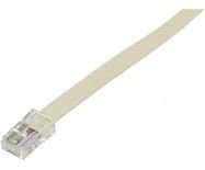 Cordon téléphonique RJ45 / RJ45 ivoire - 2 m