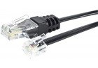 Cordon téléphonique RJ11 / RJ45 noir - 5 m