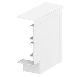OBO ANGLE PLAT POUR GOULOTTE RAPID 45-2 GK 130x53 PVC BLANC