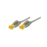 Cordon RJ45 sur câble catégorie 7 S/FTP LSOH snagless gris - 15 m
