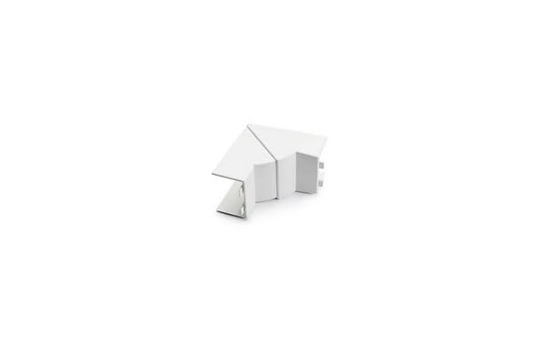 REHAU ANGLE INTERIEUR VARIABLE POUR GOULOTTE AXIS 60x40 PVC BLANC IK10