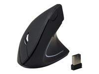 MCL Souris ergonomique sans fil pour droitier 1600 DPI - Noire