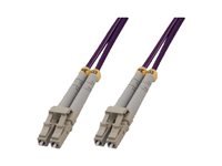 MCL Jarretière optique OM4 duplex multimode 50/125 - LC / LC 1m