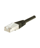 Cordon RJ45 catégorie 6 F/UTP noir CCA - 0,5 m