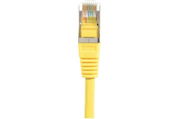 Cordon RJ45 catégorie 6 F/UTP jaune CCA - 0,5 m