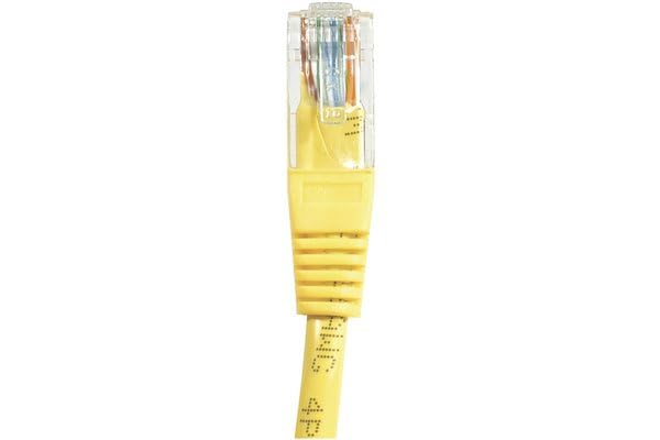 Cordon RJ45 catégorie 5e U/UTP jaune CCA - 5 m