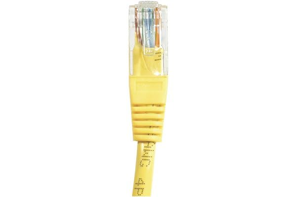 Cordon RJ45 catégorie 6 U/UTP jaune CCA - 0,3 m