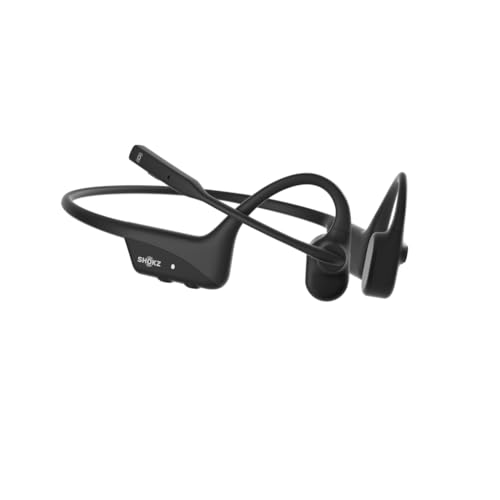 SHOKZ Casque sans-fil à conduction osseuse OpenComm2 UC - USB-C - Noir