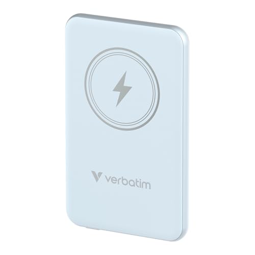 VERBATIM CHARGE N GO MAGNETIC WIRELESS POWER BANK 10000 BLUE WCF (P)