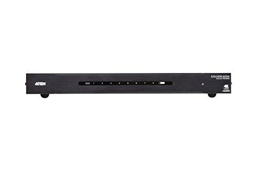 Répartiteur HDMI True 4K a 8 ports - HDMI - 8x HDMI - 4096 x 2160 pixels - Noir - Métal - 4K Ultra HD