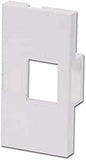 LINDY 4 Face Plate Module for 1 Keystone SnapIn Module for Wall Boxes