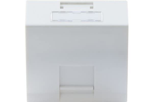 DEXLAN Plastron 45X45 incline 30° 1 port RJ45 CAT 6A STP
