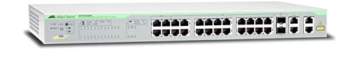 ALLIED 24x Port Fast Ethernet PoE WebSmart Switch with 4 uplink ports 2x 10/100/1000T and 2x SFP-10/100/1000T Combo ports