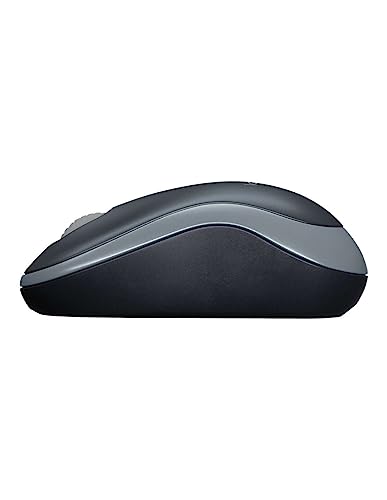 LOGITECH M185 Mouse optical wireless 2.4 GHz USB wireless receiver grey