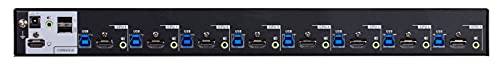 ATEN CS18208-AT-G commutateur écran, clavier et souris Noir