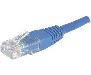 Cordon RJ45 catégorie 6 U/UTP bleu CCA - 0,5 m