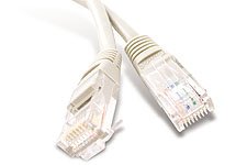 Cordon RJ45 catégorie 5e U/UTP gris - 0,5 m