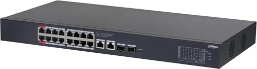 DAHUA- Switch 16 ports PoE 1 Gbps budget 240 W - DH-CS4220-1