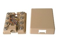 Boîtier mural 1 port RJ45 UTP téléphonie