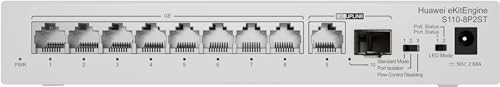 HUAWEI eKit Engine S110-8P2ST Switch 9 ports Gigabit dont 8 PoE+ & 1 SFP