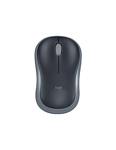 LOGITECH M185 Mouse optical wireless 2.4 GHz USB wireless receiver grey