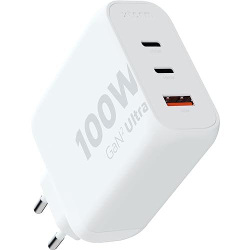 XTORM Chargeur mural écologique XEC100 100 W 3 ports USB-A USB-C PD certifié GRS