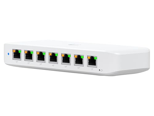 UniFi 8 port GbE PoE+Switch powered by