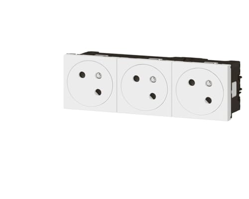 LEGRAND Prise secteur Mosaic triple 45x45 45° 10/16 A