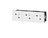 LEGRAND Prise secteur Mosaic triple 45x45 45° 10/16 A