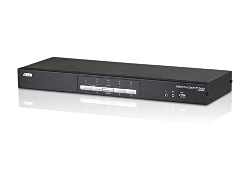 Aten CS1644A switch KVM double écran DVI/USB+audio 4 ports