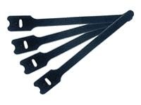 MCL 9SC/V15-10 - Sachet de 10 serre-câbles Velcro Noir - 10x155mm